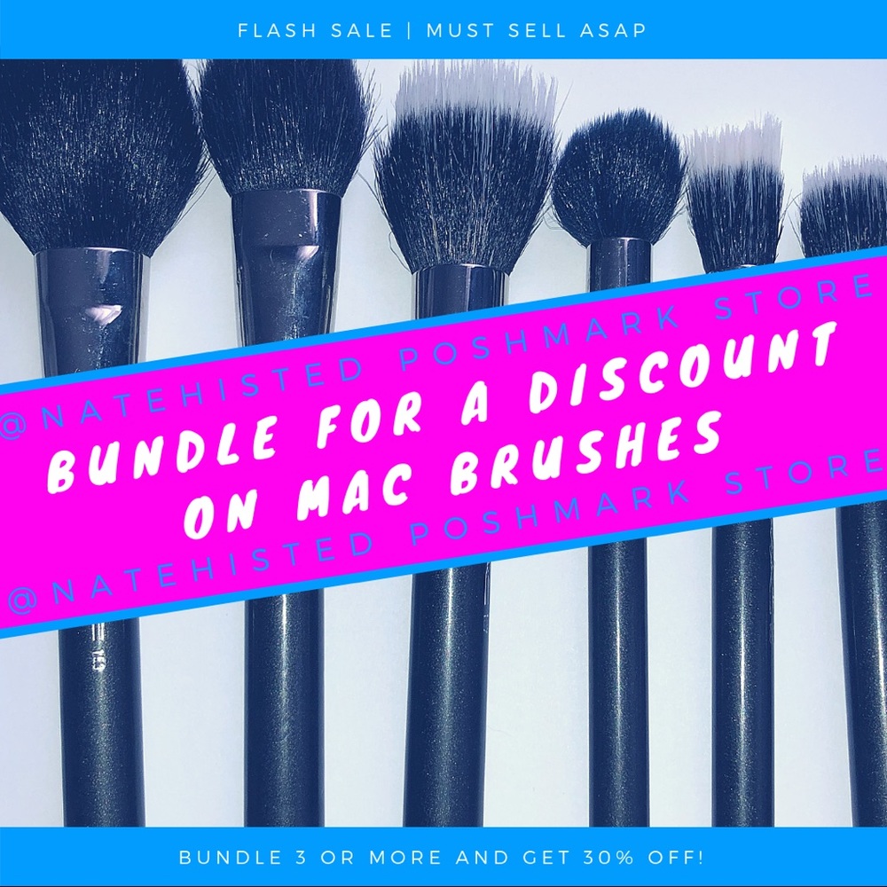 MAC 130 SYNTHETIC SHORT DUO FIBRE BRUSH - Picture 2 of 3